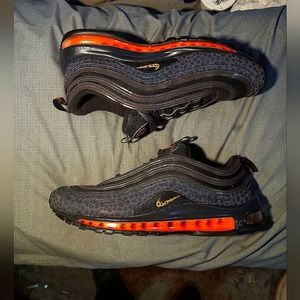 Nike Air Max 97 SE SAFARI OFF NOIR BLACK ORANGE 3M REFLECTIVE BV1243 001 Sz 11us